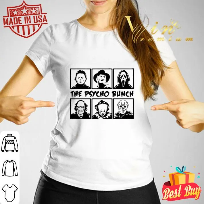 The Psycho Bunch Character Horror Movies shirt The Psycho Bunch Character Horror Movies shirt