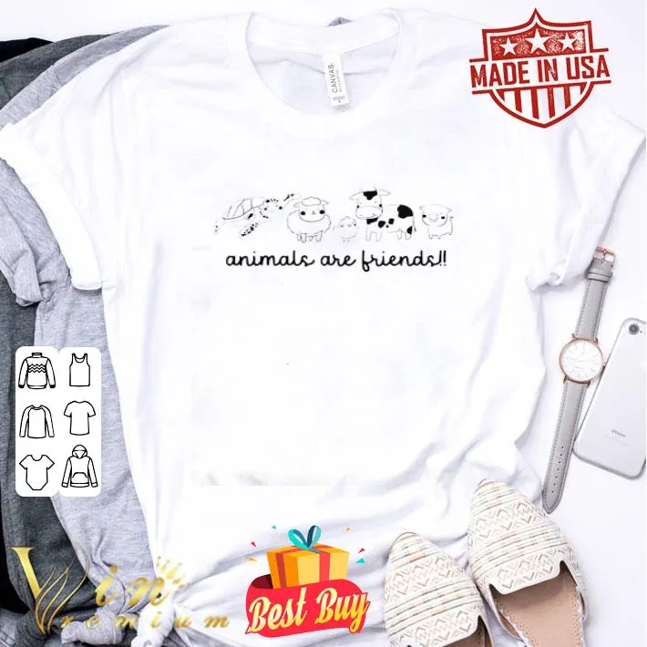 White animals are friends shirt