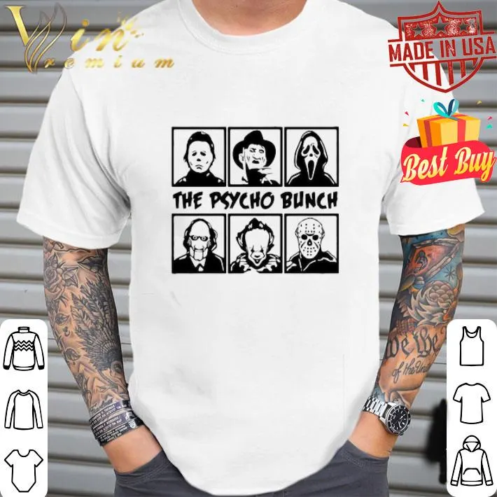 The Psycho Bunch Character Horror Movies shirt The Psycho Bunch Character Horror Movies shirt