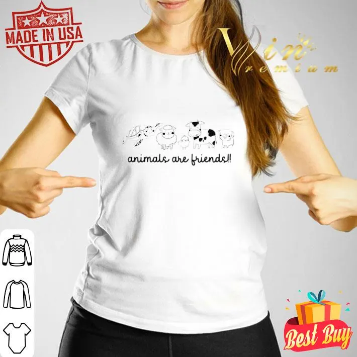 White animals are friends shirt