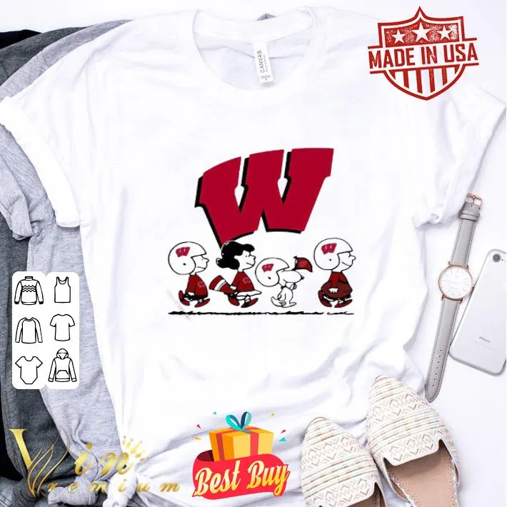 The peanuts wisconsin-madison hockey shirt
