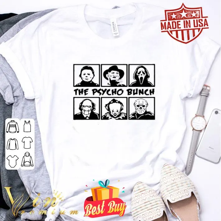 The Psycho Bunch Character Horror Movies shirt