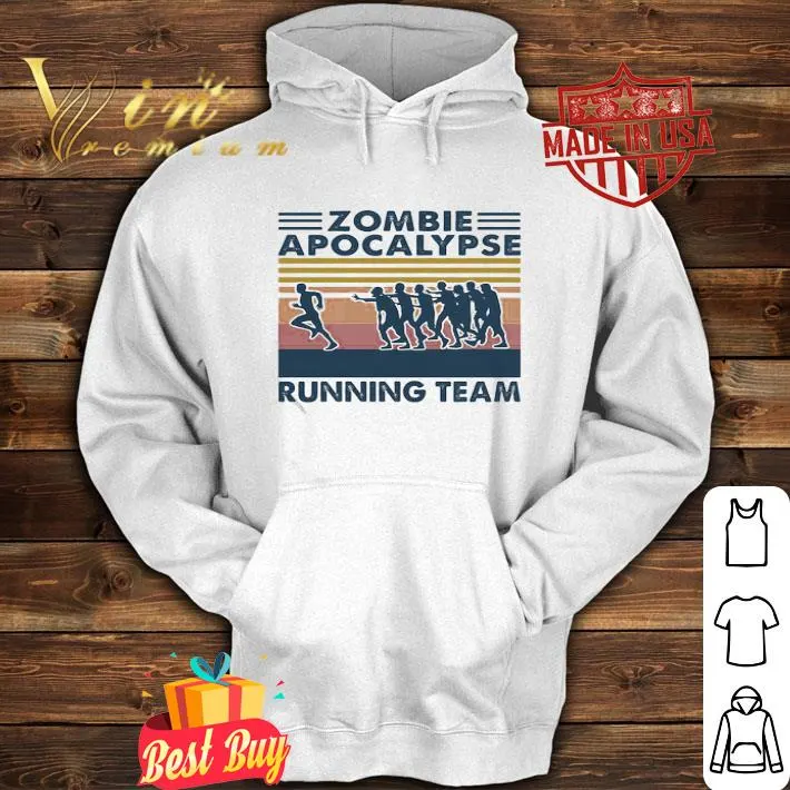 Vintage Zombie Apocalypse Running Team Retro shirt